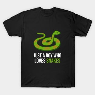 Just a boy who loves snakes T-Shirt